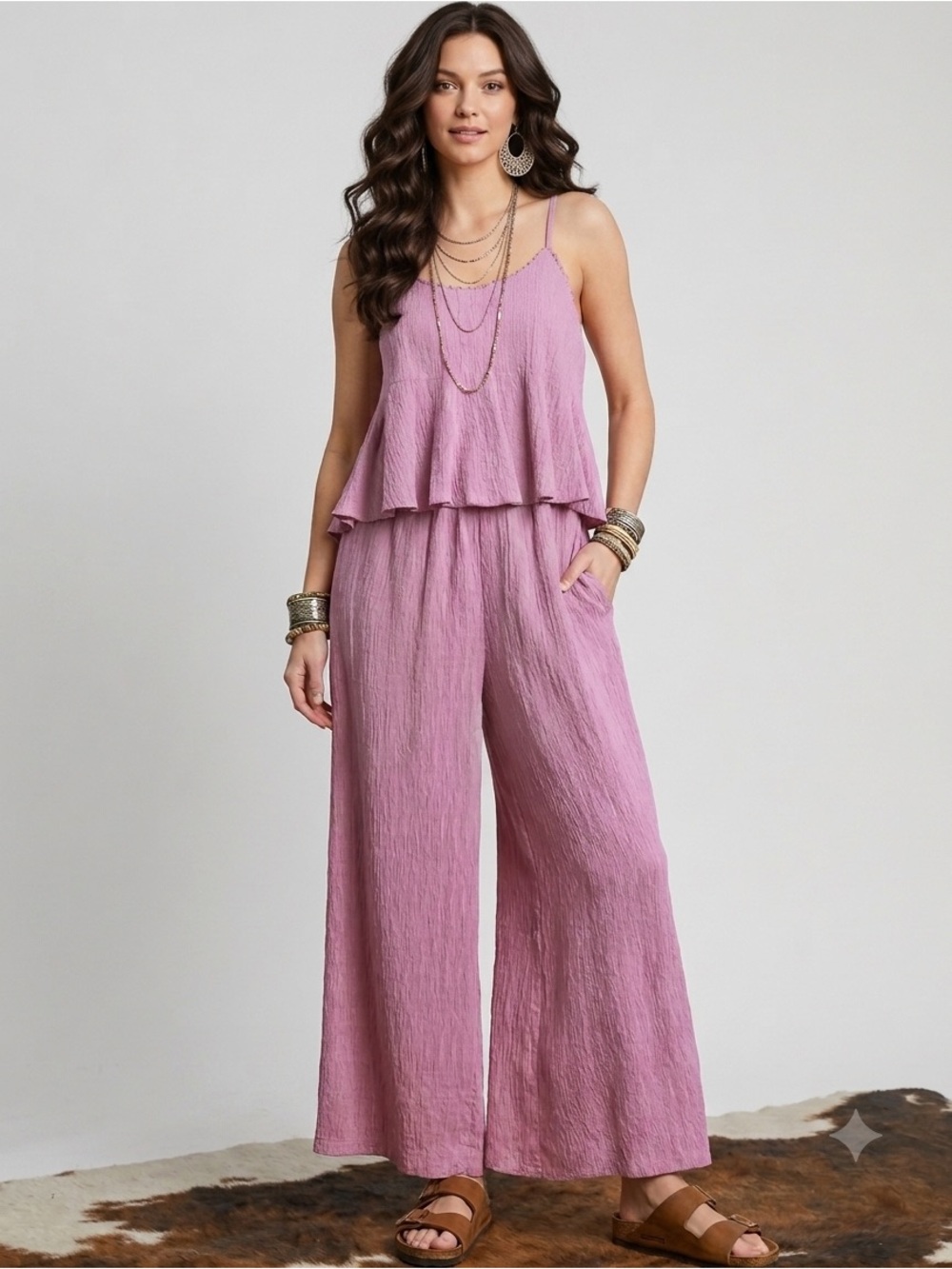 NWT Umgee Lavender Jumpsuit size S